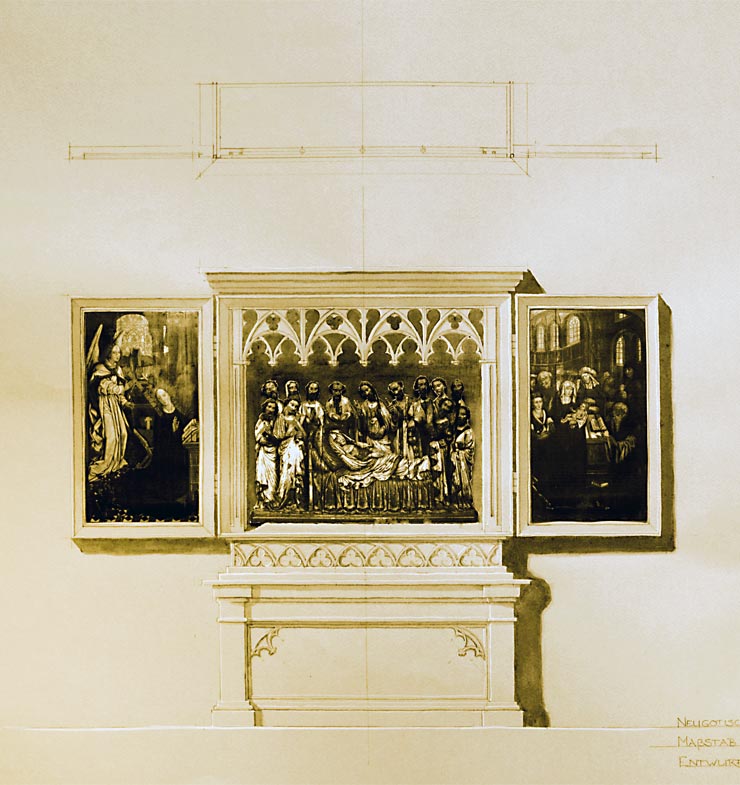 Hildenbrand Holzbildhauer Maria-Schlaf-Altar
