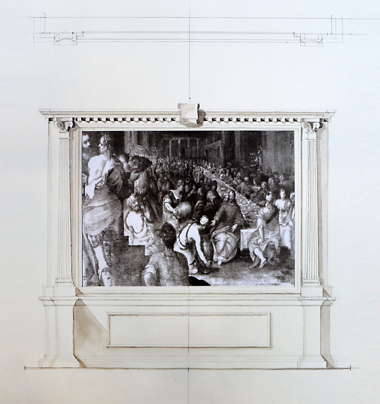 Hildenbrand Holzbildhauer Altarentwurf (Renaissance)