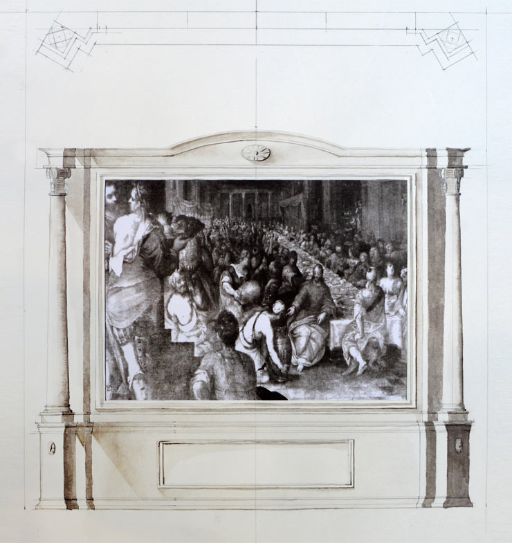 Hildenbrand Holzbildhauer Altarentwurf (Barock)